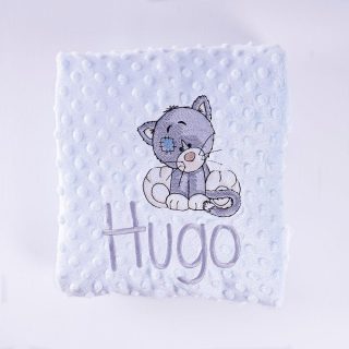 Manta Personalizada Bebé Gato Old Toy Nanetes
