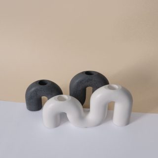 Set de Candelabro + Velas | Dos colores diferentes