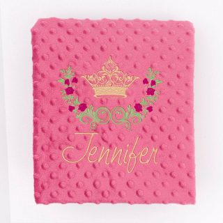 Manta Bebé corona dorada Nanetes