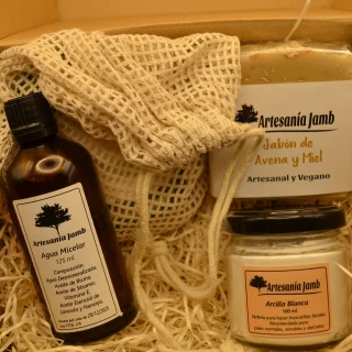 KIT LIMPIEZA TOTAL - kit regalo, navidad, cumpleaños, amigo invisible, cosmética natural, jabón natural, limpieza facial.