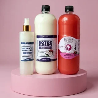 Kit Restaurador Alisante Aroma Coco 1 Litro + Sellante Nutritivo Spray