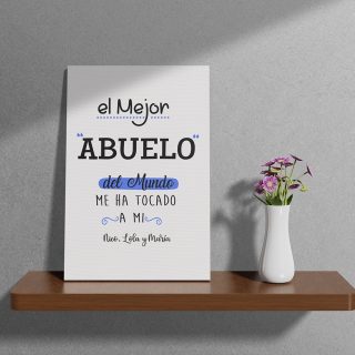 Lienzo «El  Mejor Abuelo»