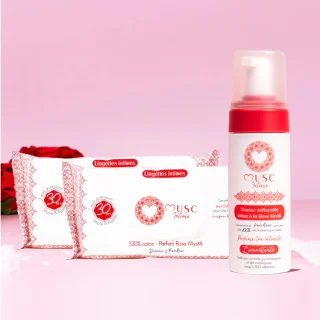 Espuma íntima + 2x toallitas - Rose Mystik