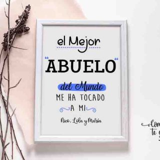 Lamina + Marco » El mejor Abuelo»