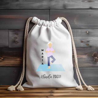 Mochila para abuelas yoguis