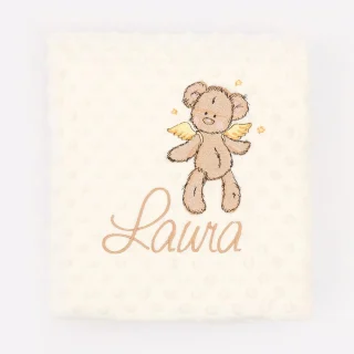 Mantita Personalizada Osito Alas Nanetes