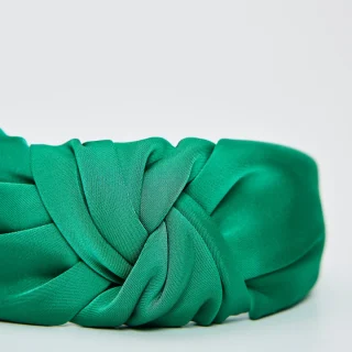 Diadema de Satén Verde ✨
