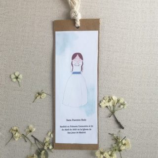 Recordatorio Comunión NIÑA personalizado