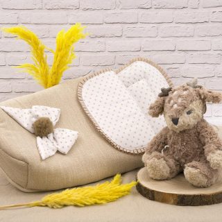 Saco Capazo Invierno a Medida 137 Paño Pompon Bebiti By Nanetes