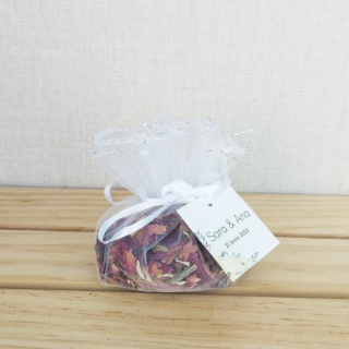 Saquitos de confeti flores secas