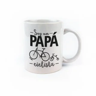 Taza con frase Papa Ciclista Mi Pipo