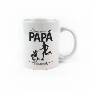 Taza con frase Papa Runner Mi Pipo