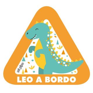 Pegatina Bebé a Bordo Personalizada Mi Pipo Dino