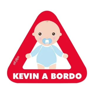 Pegatina Bebé a Bordo Personalizada Mi Pipo Bebé Niño