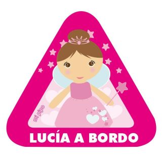 Pegatina Bebé a Bordo Personalizada Mi Pipo Hada