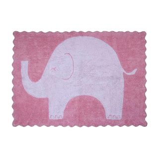 Alfombra Niños Elefantino Rosa
