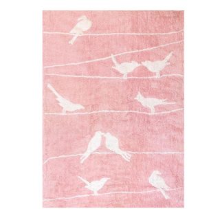 Alfombra Niños Palomas rosa