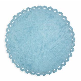 Alfombra Dormitorio Bebé Algodón 100% Lavable Channel Aratextil Azul