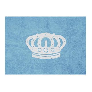 Alfombra Juvenil Lavable corona azul