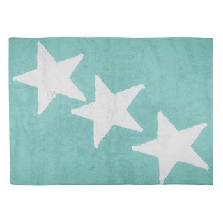 Alfombra Algodón Lavable Europa Aguamarina