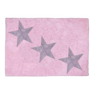 Alfombra Algodón Lavable Europa Rosa/gris