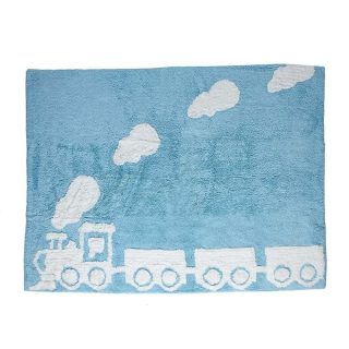 Alfombra Niños tren azul