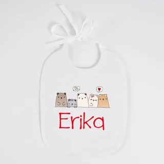 Babero bebe ositas Nanetes