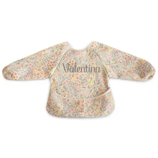 Babero con mangas Pastel Blooms