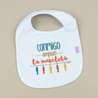 Babero Conmigo empezó la Mascleta Mi Pipo