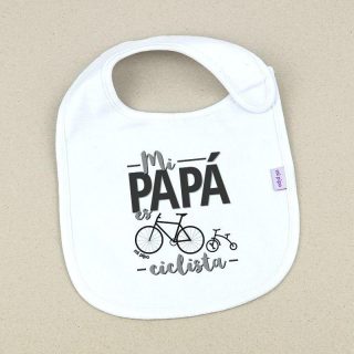 Baberitos Bebé Mi padre es Ciclista Mi Pipo