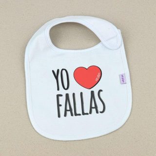 Babero Bebé Yo Love Fallas Mi Pipo