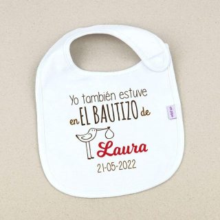 Babero Yo también estuve en el bautizo