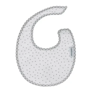 Babero Recien Nacido Topitos Gris Cambrass