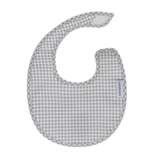Babero Recien Nacido Vichy Gris Cambrass