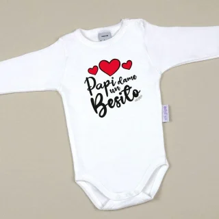 Body Bebé papi dame un besito Mi Pipo