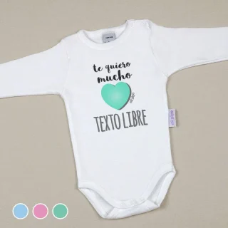 Body Bebé te quiero mucho Mi Pipo