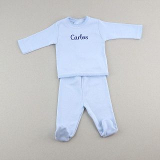 Primera Puesta Bebé Paritorio Personalizada celeste