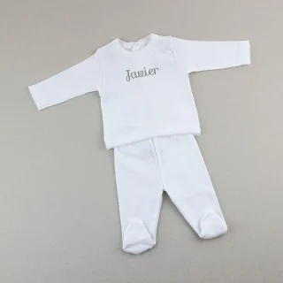 Primera Puesta Bebé Paritorio Personalizada blanco