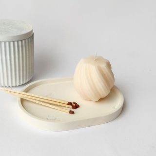 Bandeja de cemento minimalista