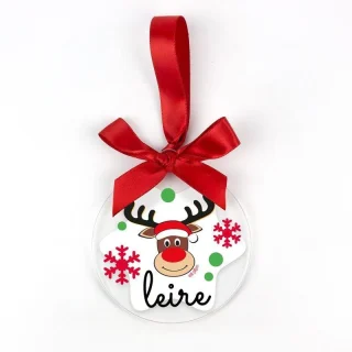 Bola Navidad Personalizada Rudolf