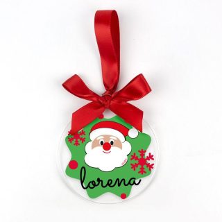Bola Navidad Personalizada Papa Noel