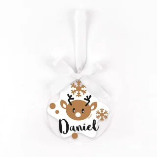 Bola Navidad Personalizada Reno