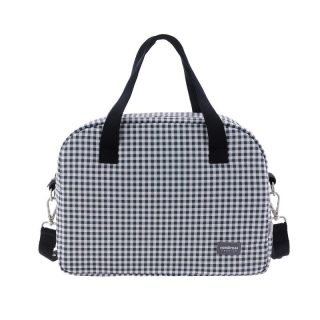 Bolso Maternidad Bebe Vichy Negro Cambrass