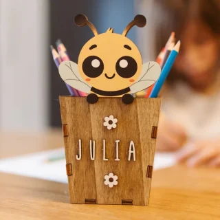 Bote de lápices personalizado Abeja