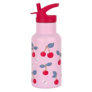 Botella infantil acero 350 ml Cerezas