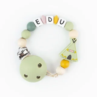 Chupetero Silicona Personalizado Tipi