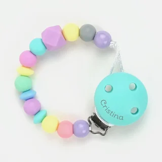 Chupetero Silicona Personalizado en el Clip Mi Pipo Candy