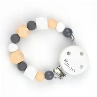 Chupetero Silicona Personalizado en el Clip Mi Pipo Sophia