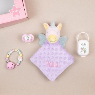Caja Regalo Bebé Personalizada Unicornio
