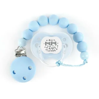 Chupete y Chupetero Silicona Mi papá el mejor